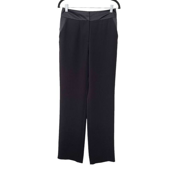 GREY JASON WU Satin Contrast Trouser NWOT Sz‎ 4 - Picture 1 of 5